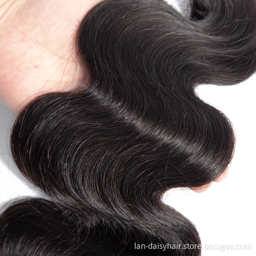 Mongolian hair natural color unprocessed virgin cuticle aligned mongolian body weave with closure  3 bundles with closure 4x4